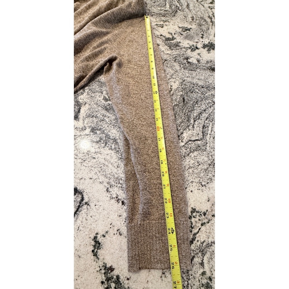 Smartwool Mens XXL Quarter Zip Merino Wool Blend Sweater Heather Brown Mock Neck - Picture 7 of 8